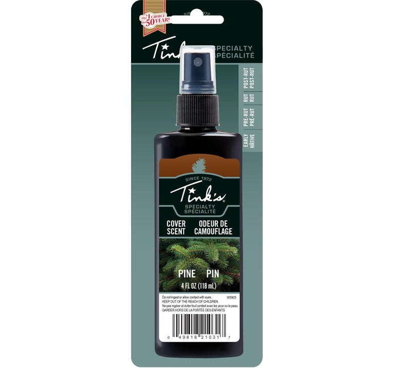 Tink's Pine Power Cover Natural Odor Eliminator and Human Scent Blocker, Easy Application for Hunting Gear, Clothes, or Boots, 4 Oz Spray Bottle, - Image 2
